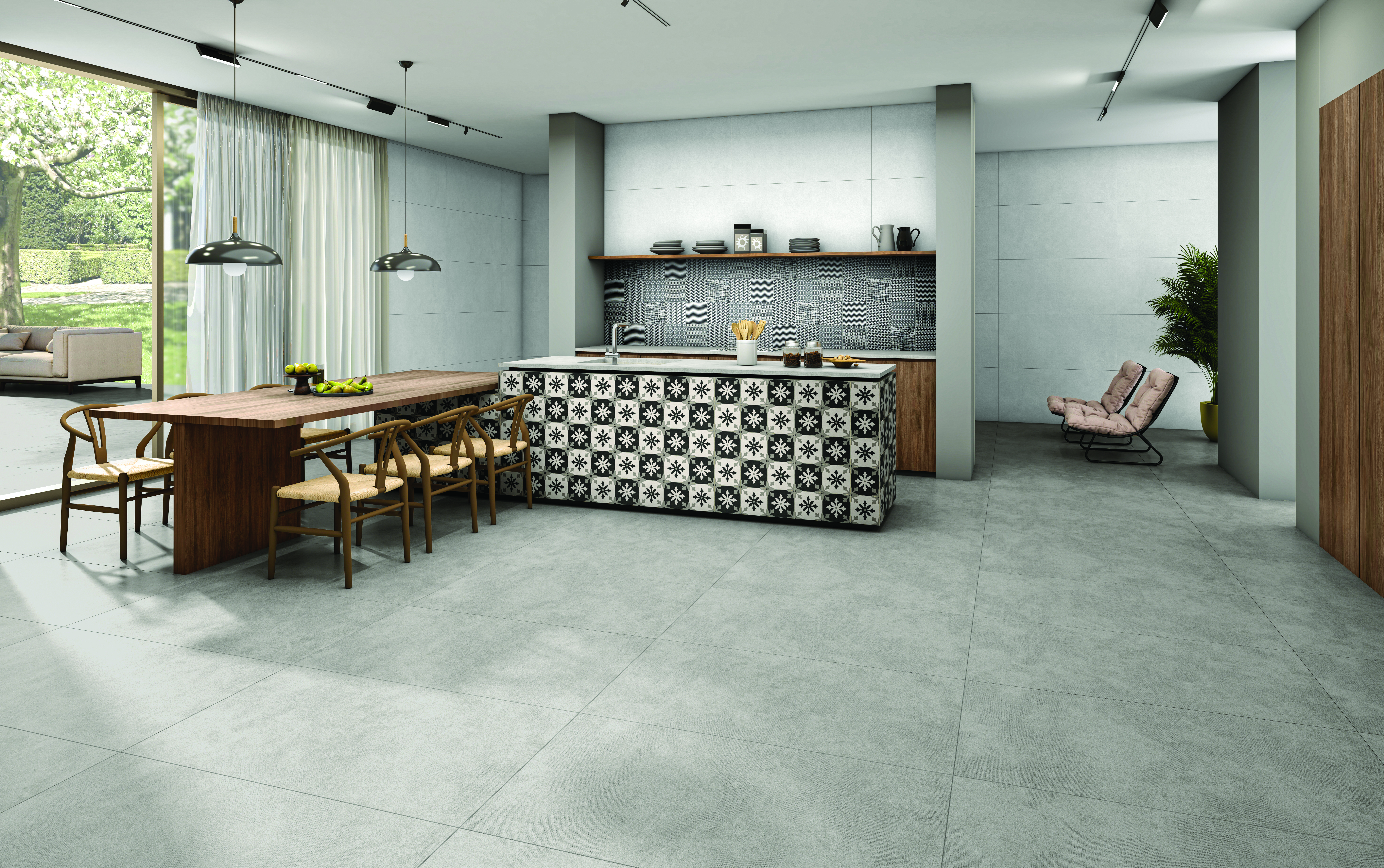 COLORATO BIANCO 180 GRITSTONE MT V1 SLAB for Wall, Floor — Somany Colorato collection