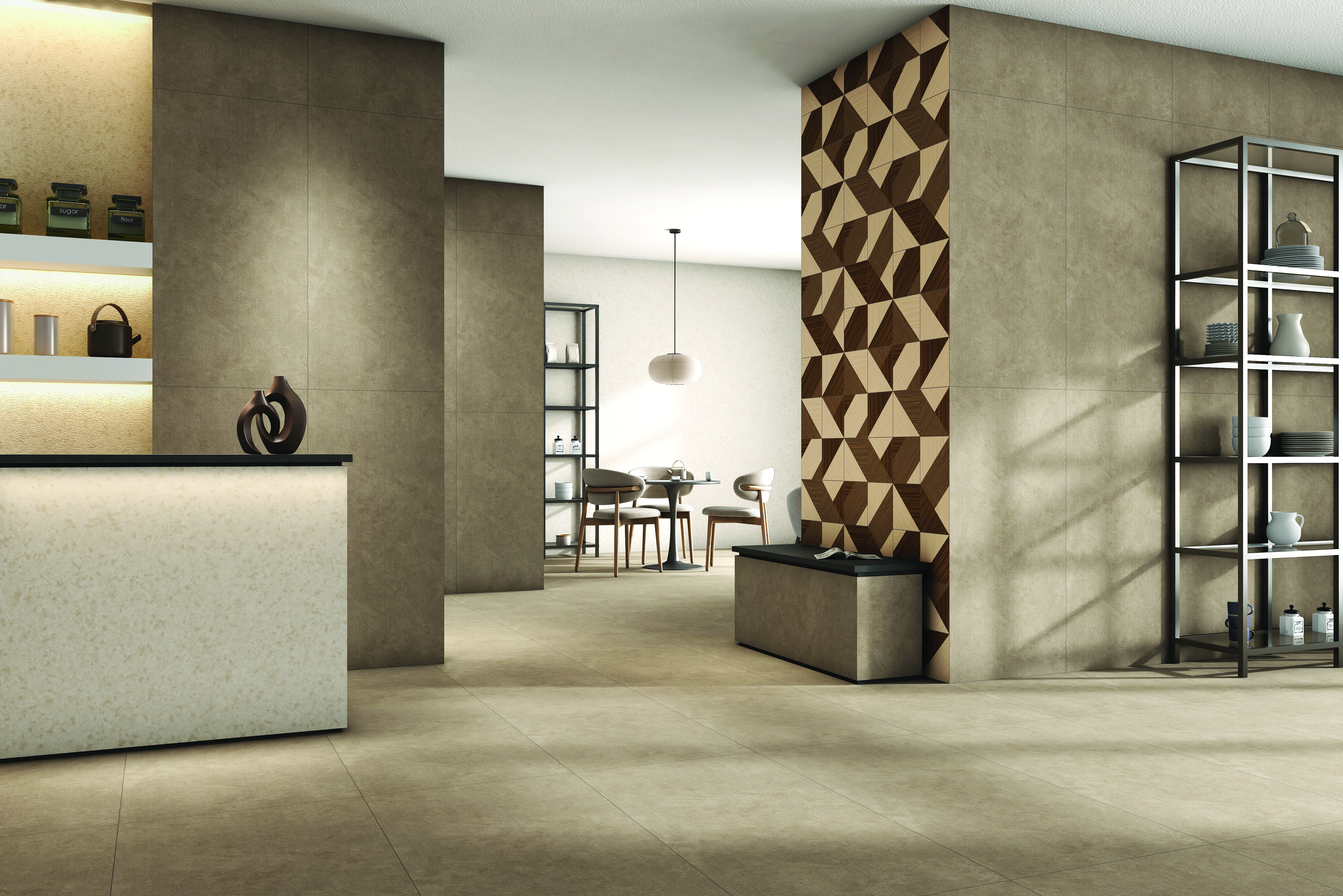 GRANDE COLORATO BROWN GRITSTONE MT V1 SLAB for Wall, Floor — Somany COLORATO collection