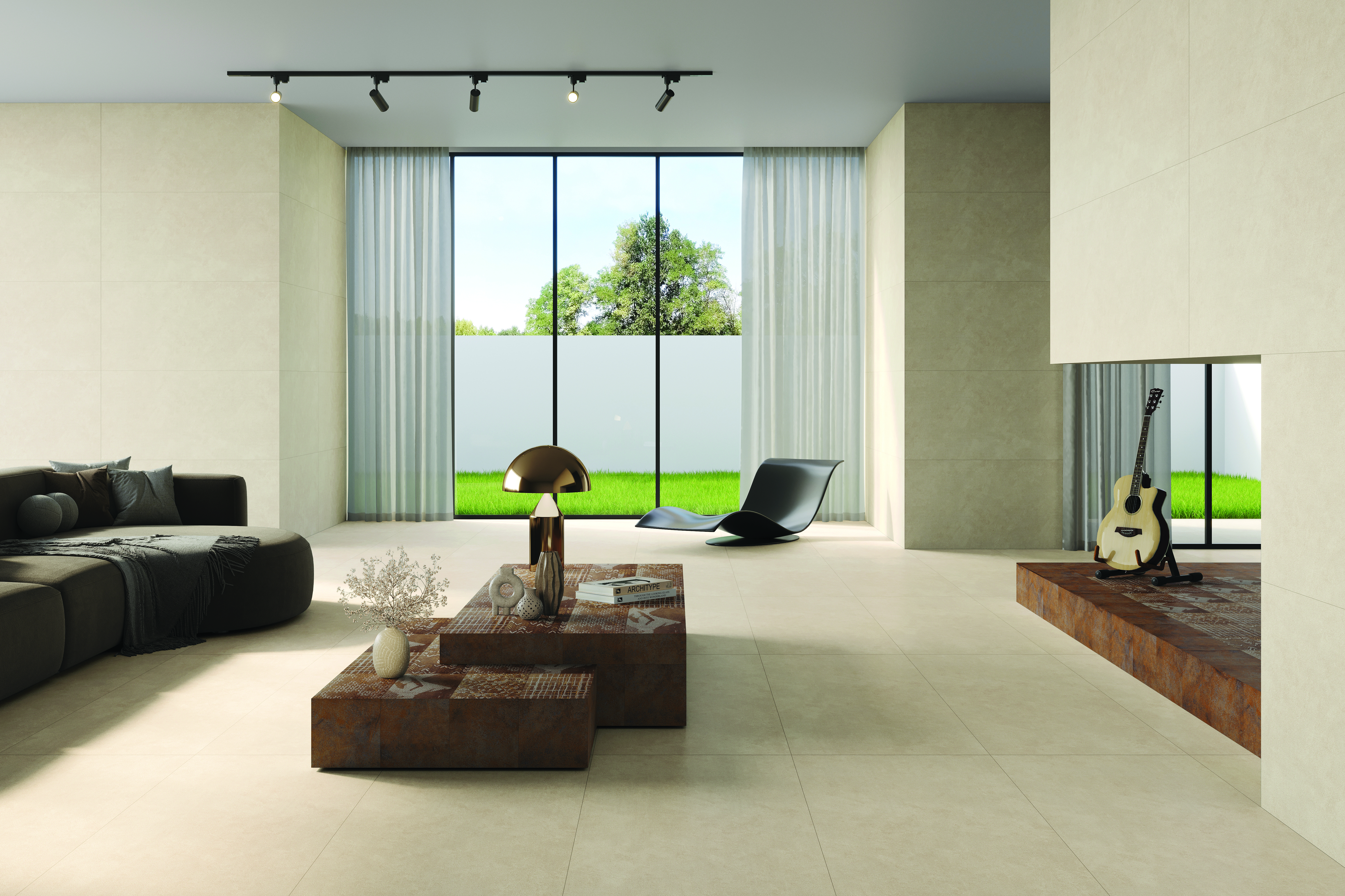 COLORATO CREMA 180 GRITSTONE MT V1 SLAB for Wall, Floor — Somany Colorato collection
