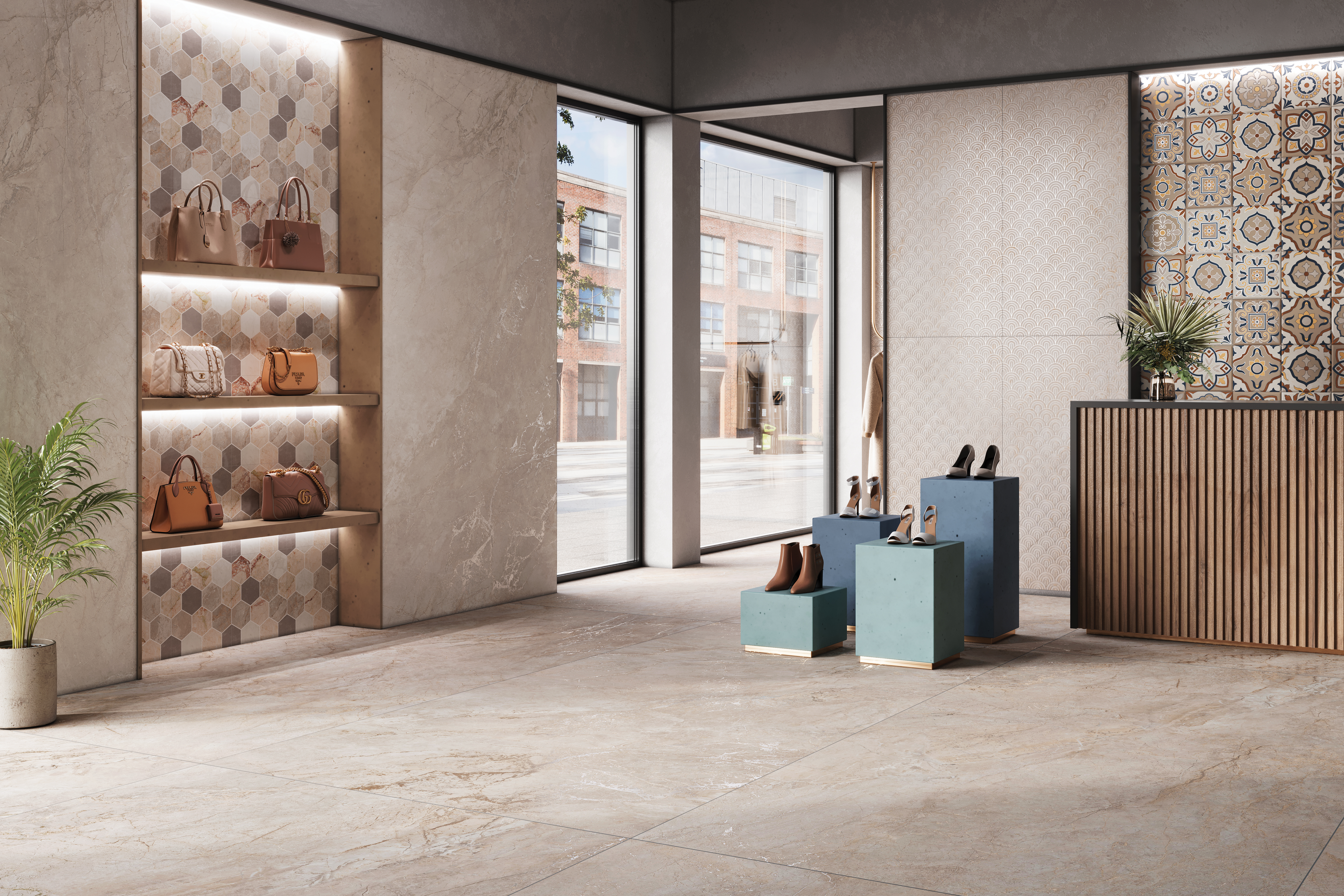 AMAZONA BRUNO 240 QUILL GLAM GVT for Wall, Floor — Somany ELITA collection