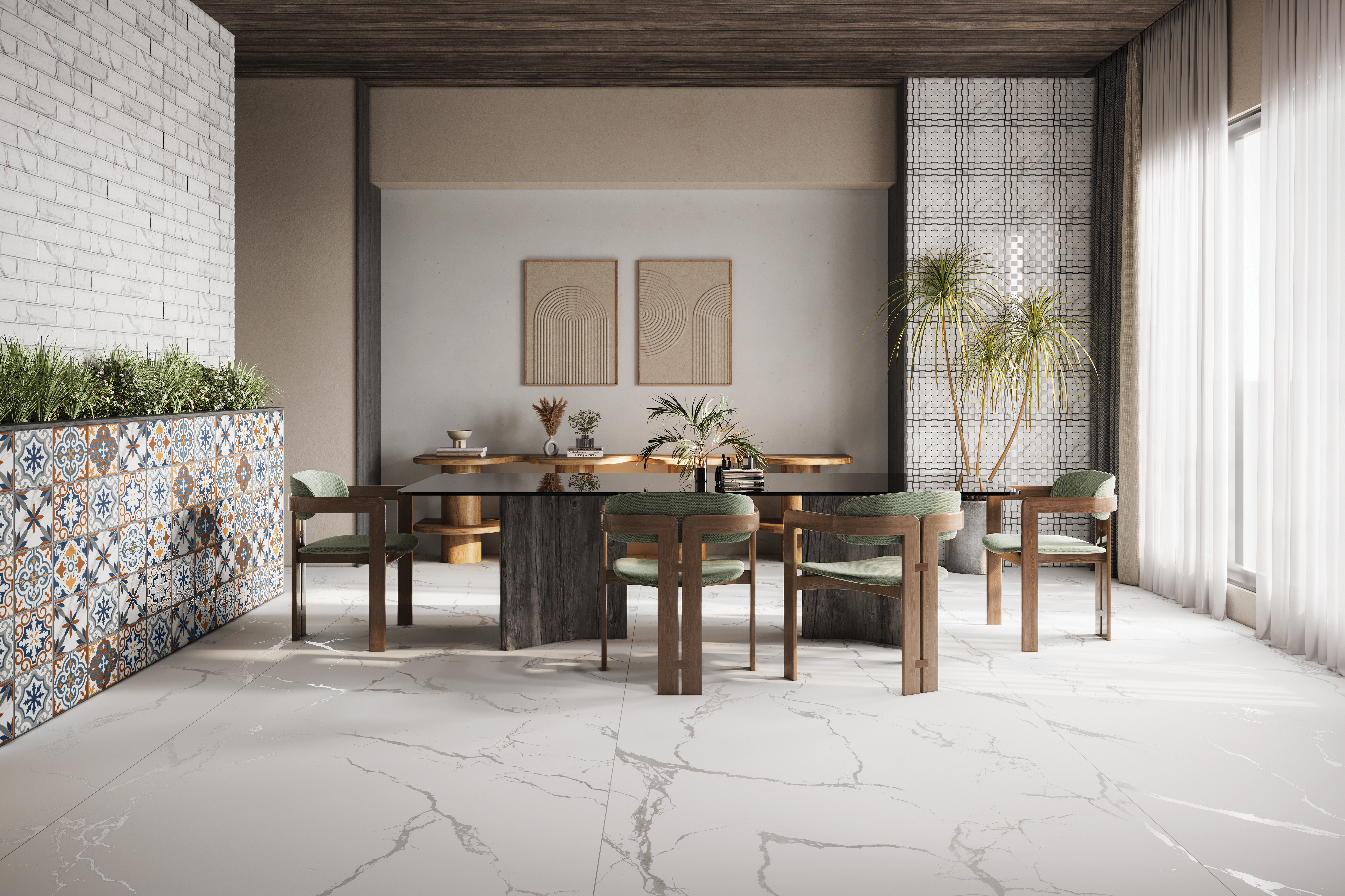 STATUARIO BRANCA 240 QUILL GLAM GVT for Wall, Floor — Somany ELITA collection