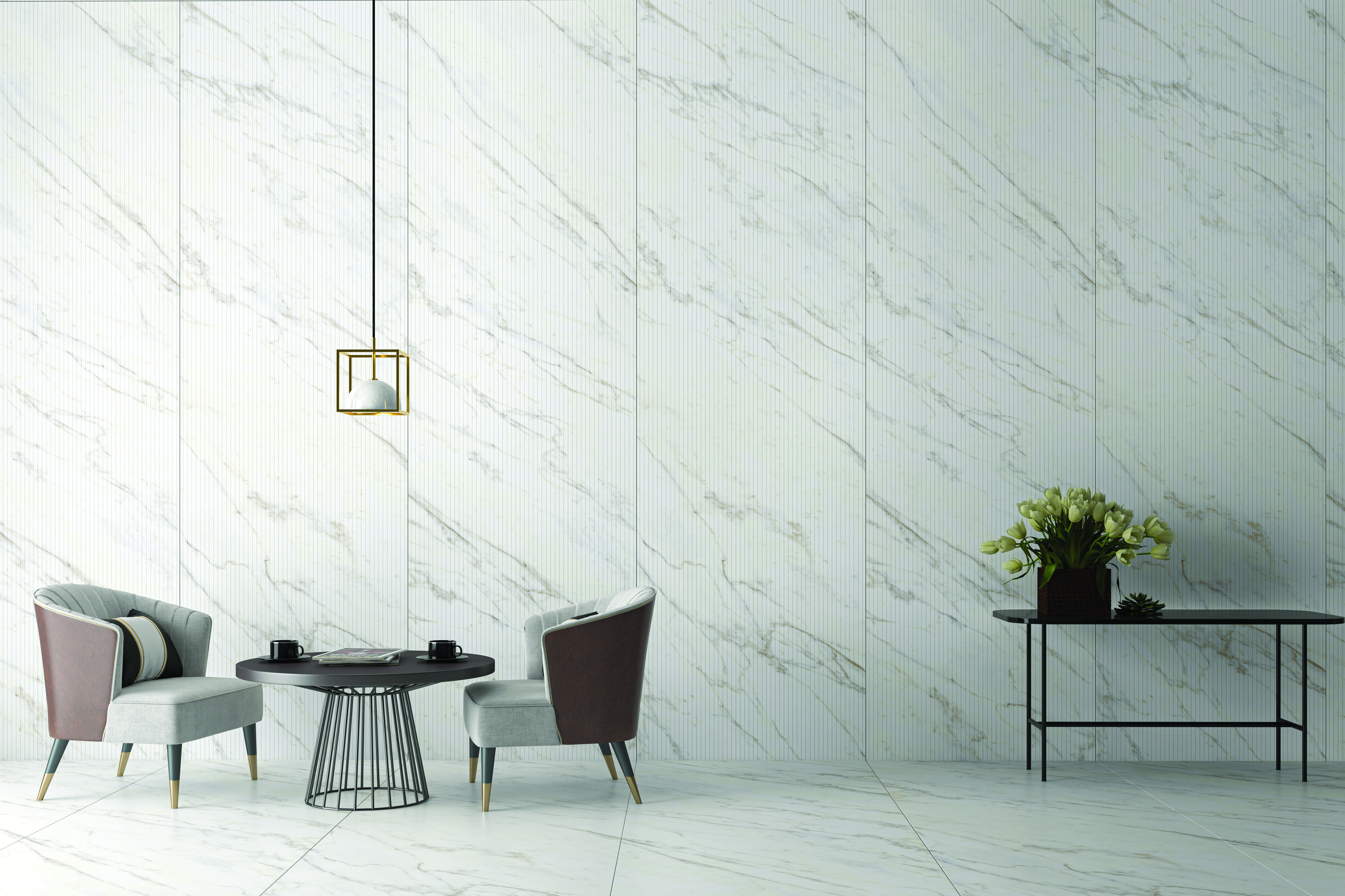 CARARA WHITE 26 V2 SLAB for Counter Top, Wall, Floor