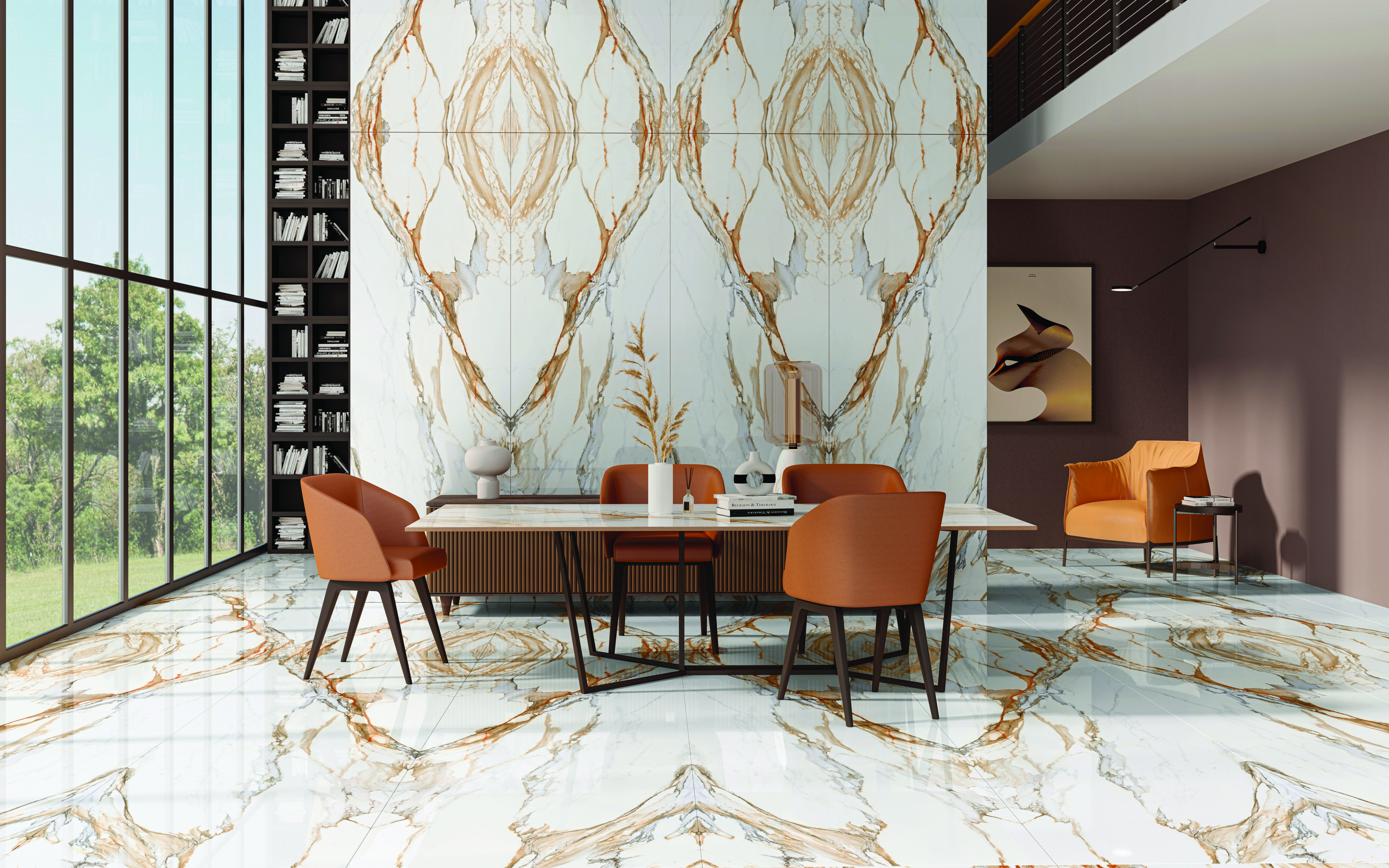 CALACATTA BORGHINI 26 A V1 SLAB for Counter Top, Wall, Floor