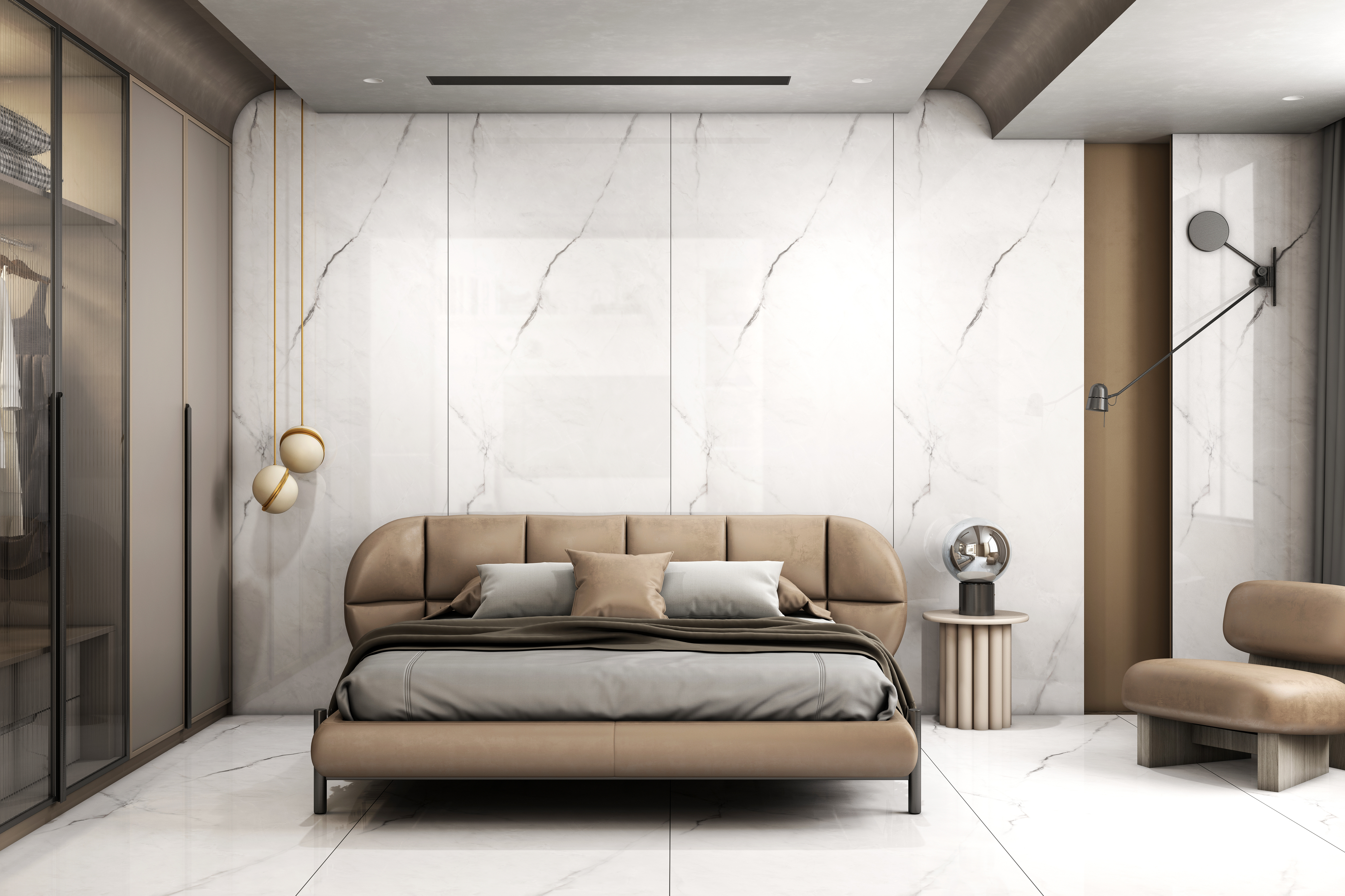 VENATO BIANCO 24 V2 SLAB for Counter Top, Wall, Floor